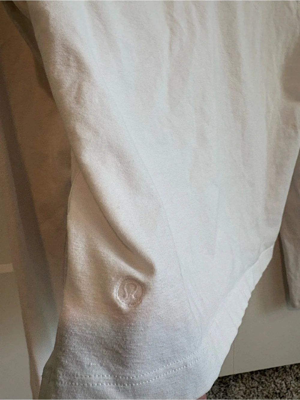 lululemon athletica White Crewneck Tee